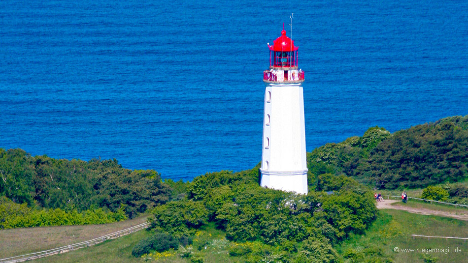 Leuchtturm auf dem Dornbusch auf der Insel Hiddensee