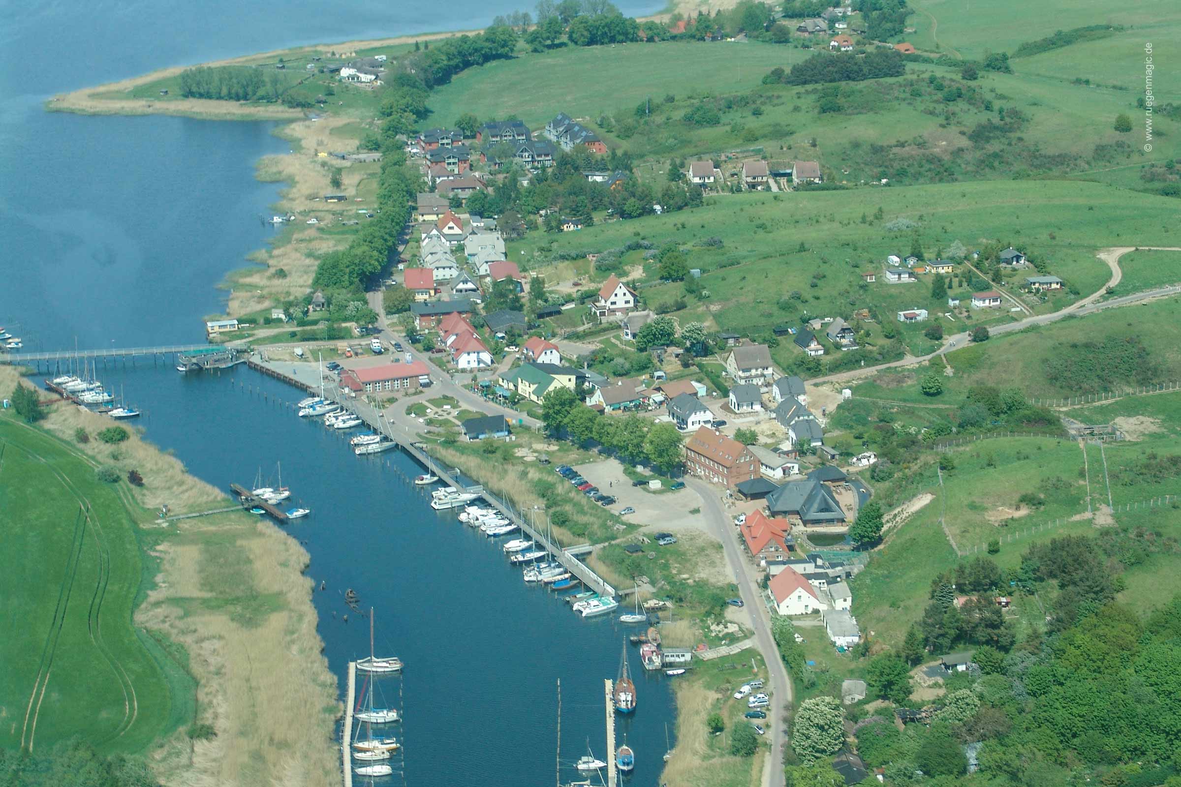 Luftaufnahme von Seedorf auf der Insel Rügen