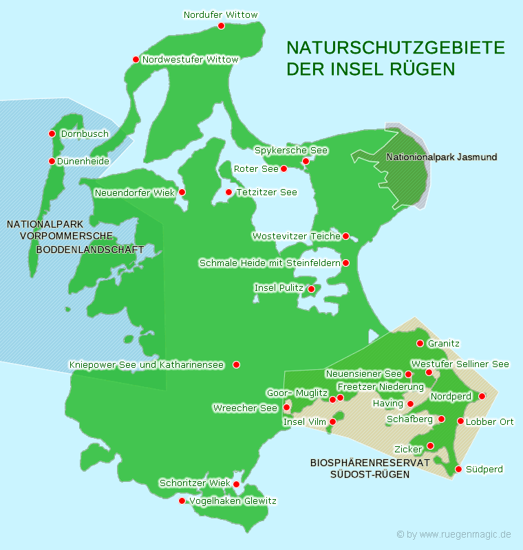 Naturschutzgebiete der Insel Rügen