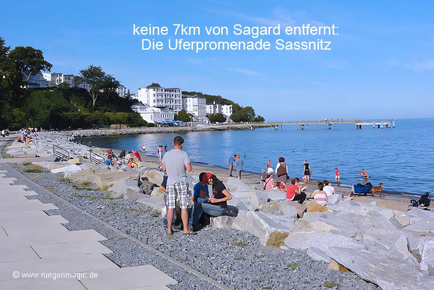 Keine 7km entfernt: die Uferpromenade in Sassnitz