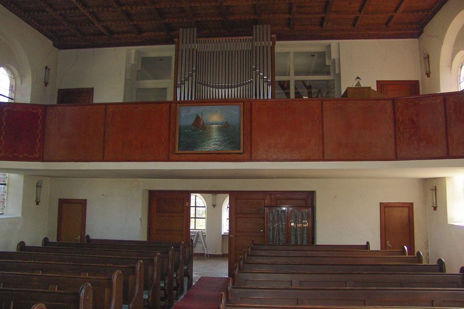 Empore mit der neuen Orgel