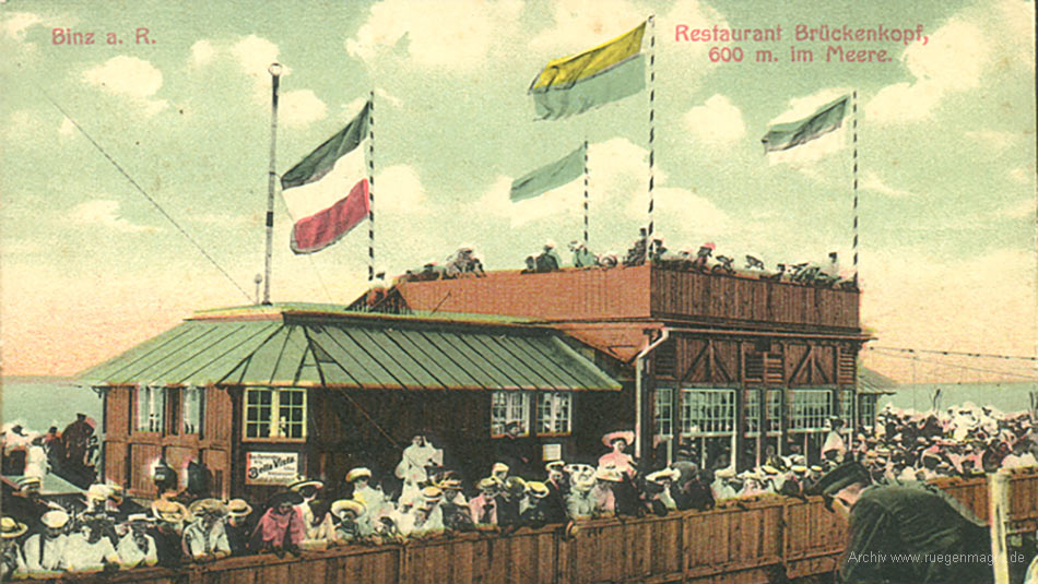 Seebrücken-Restauran Binz im Jahr 1906