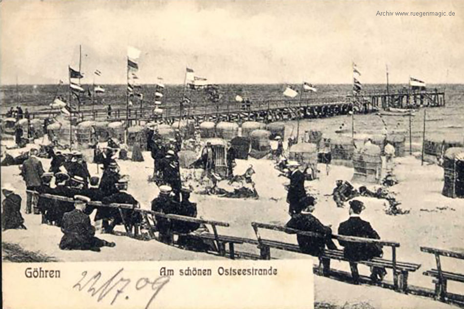 Göhrener Seebrücke im Jahr 1909