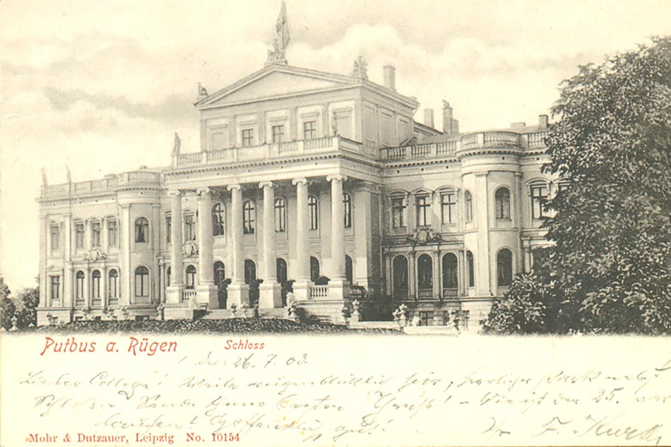 Putbusser Schloss um 1903