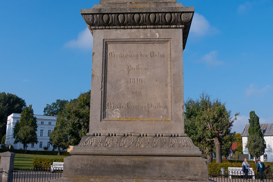 Gravur: „Gründung des Ortes Putbus 1810 von Malte Fürst zu Putbus