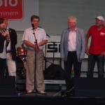 Der Bürgermeister von Sassnitz und der Bürgermeister der Partnerstadt Kingisepp (Russische Föderation) eröffnen die Rügener Hafentage
