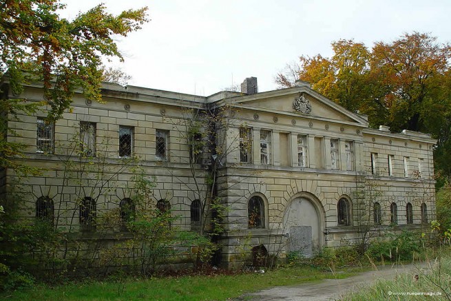 Ruine des ehemaligen Marstalls in Sassnitz/Dwasieden