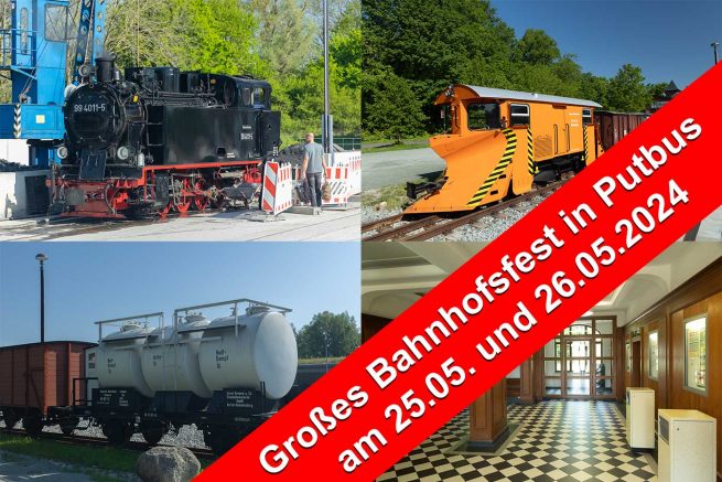 Großes Bahnhofsfest in Putbus: Eröffnung der neuen Betriebswerkstatt der Rügenschen BäderBahn und Eisenbahnerlebnislandschaft 