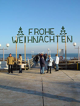 Weihnachten an der Seebrücke Binz 