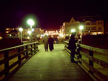 Nachts auf der Seebrücke Binz 