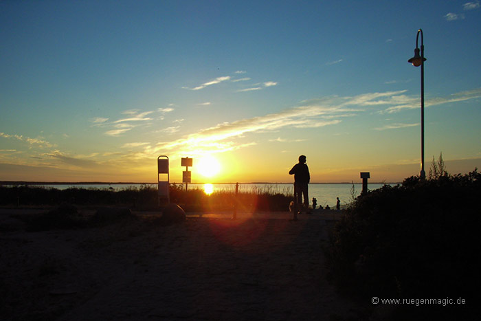 Sonnenuntergang am Ostseestrand Glowe
