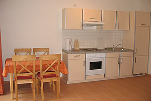 Küchenbereich der Ferienwohnung