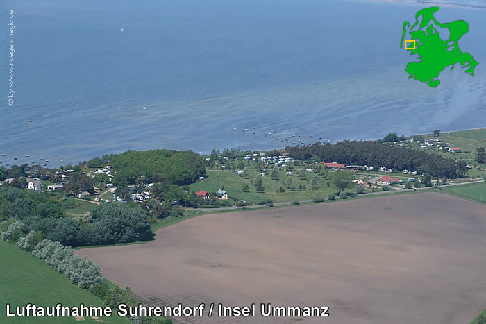 Luftaufnahme der Insel Ummanz