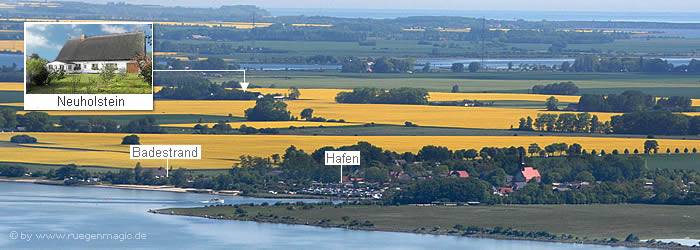 Luftaufnahme Neuholstein auf Rügen