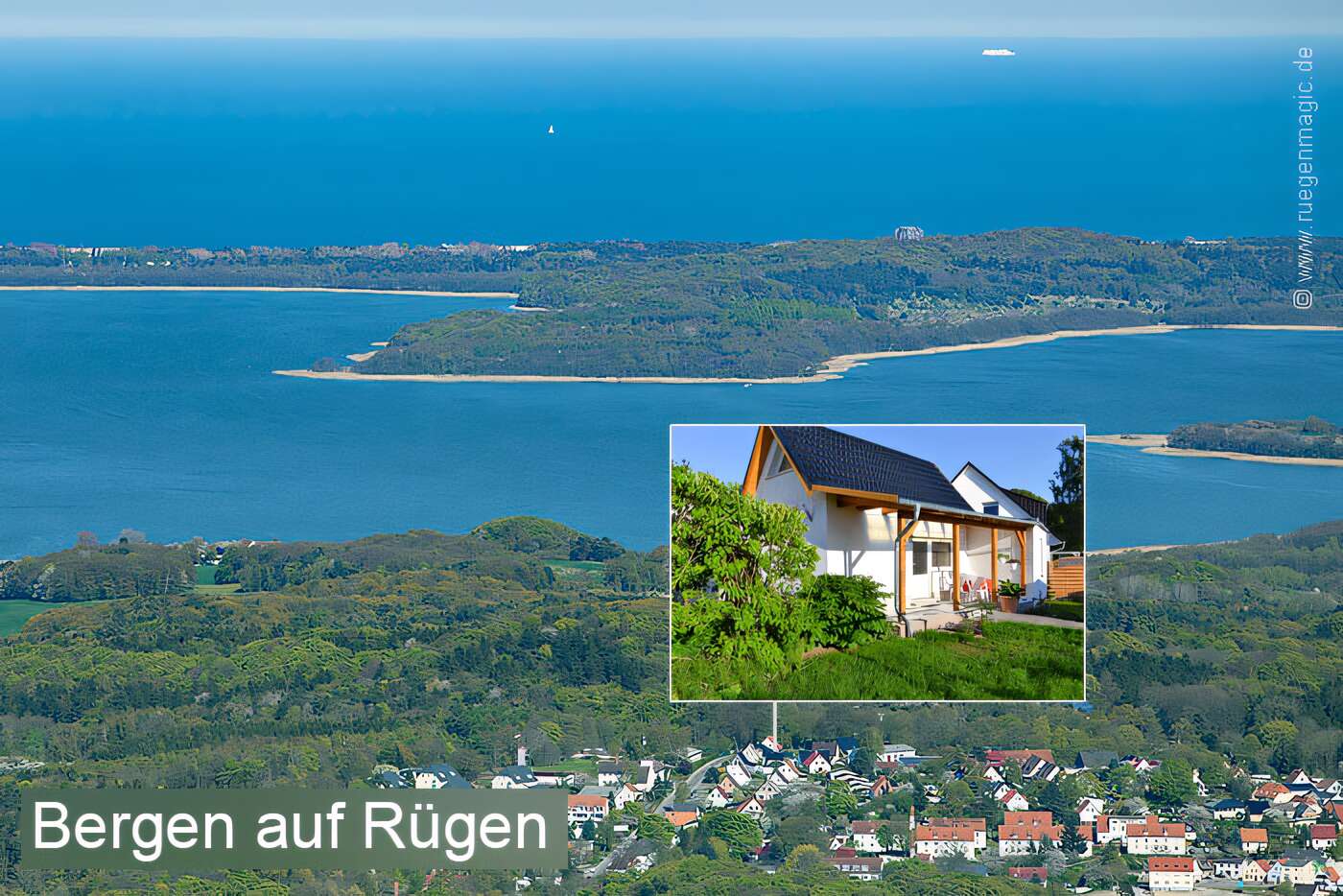 Lage des Ferienhauses in Bergen auf Rügen